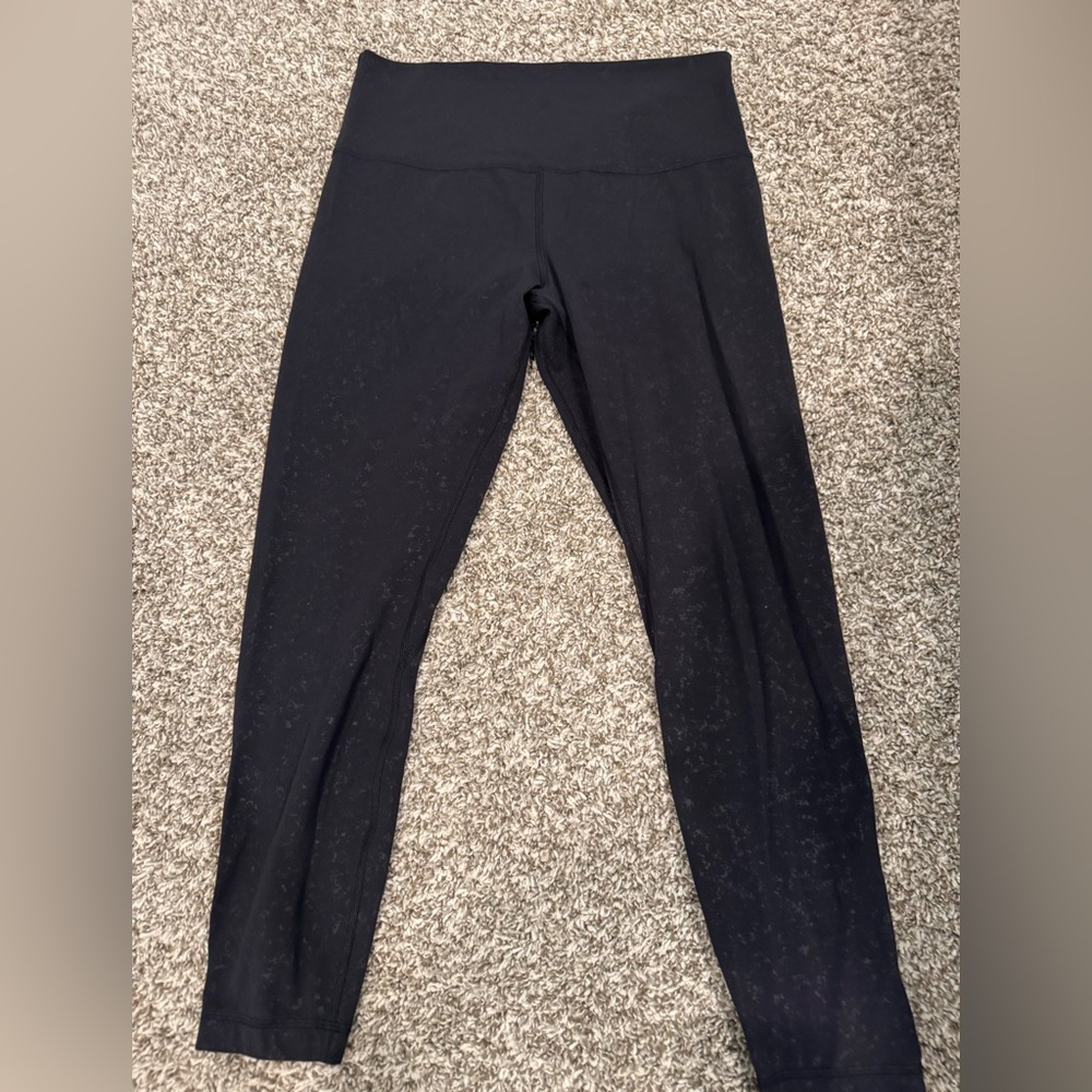 Lululemon Embossed Black Leggings